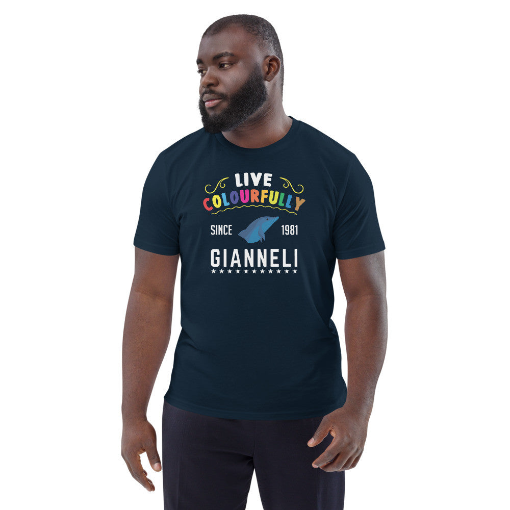 LIVE COLOURFULLY Unisex Organic Cotton T-shirt by Gianneli-1