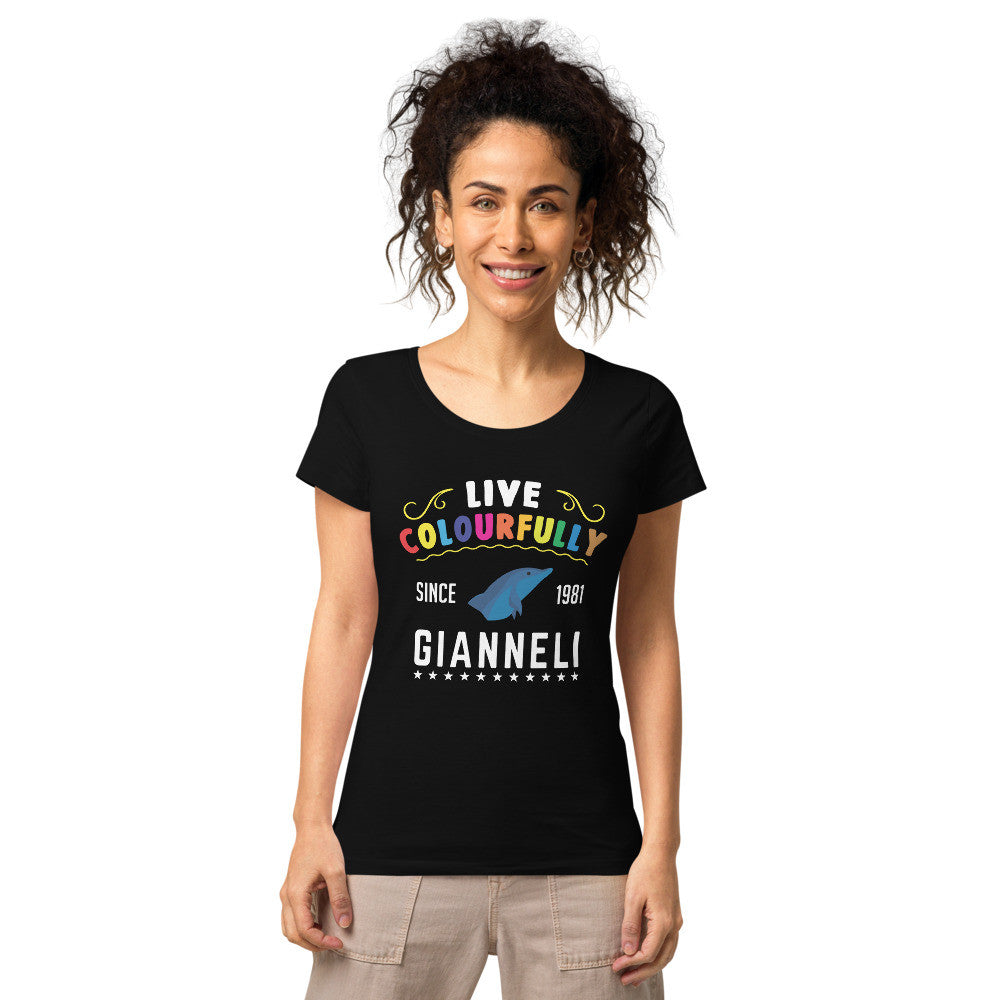 LIVE COLOURFULLY Women’s Basic Organic T-shirt by Gianneli-2