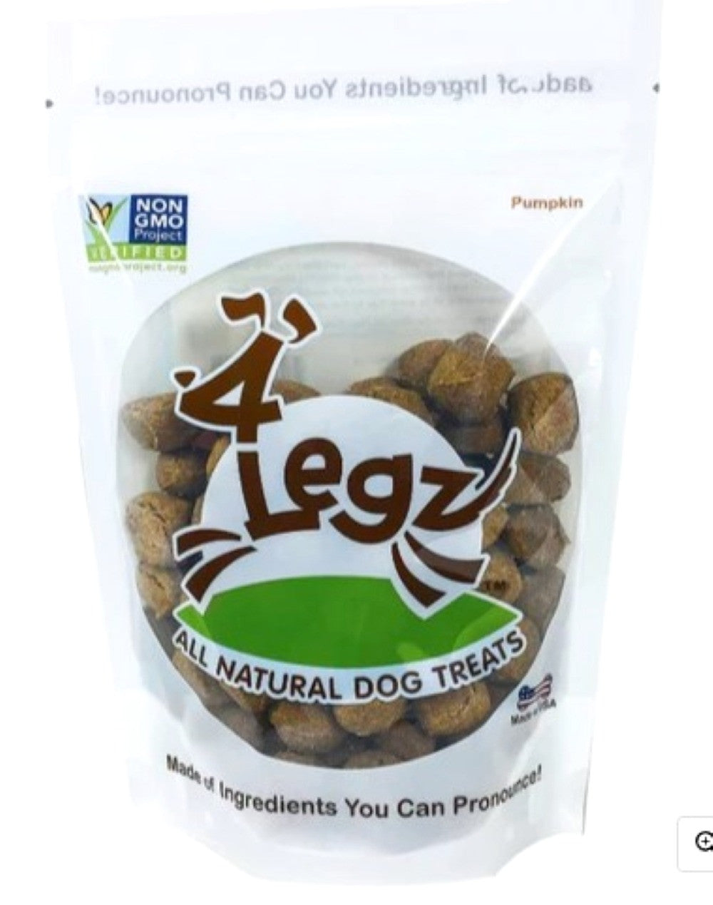 4Legz Organic Pumpkin Crunchy Dog Treat Cookies-0