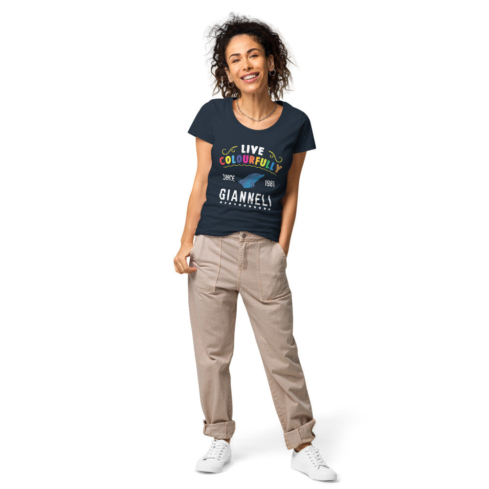 LIVE COLOURFULLY Women’s Basic Organic T-shirt by Gianneli-7