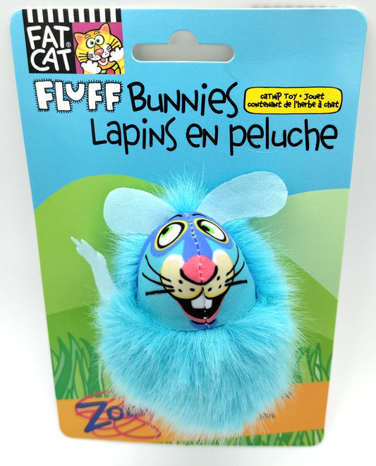 Fat Cat Fluffy Bunnies Cat Toy with Organic Catnip inside!-0