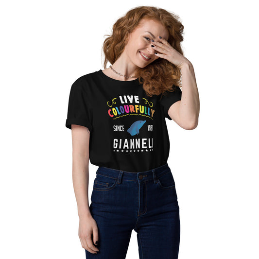 LIVE COLOURFULLY Unisex Organic Cotton T-shirt by Gianneli-0