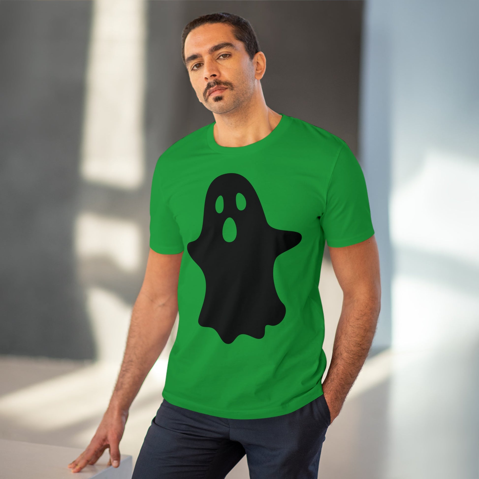 Ghost Halloween Organic T-shirt - Unisex-64