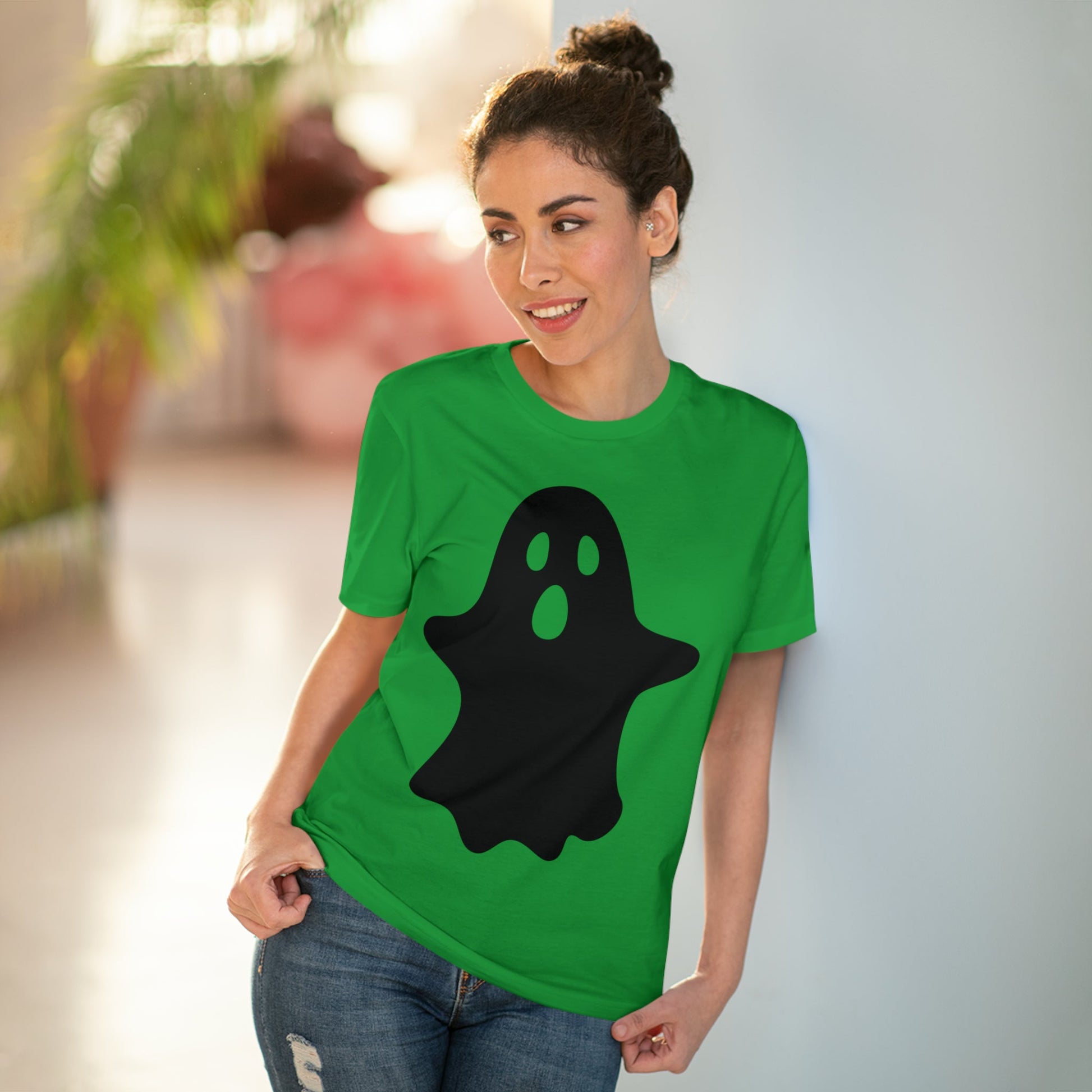 Ghost Halloween Organic T-shirt - Unisex-63