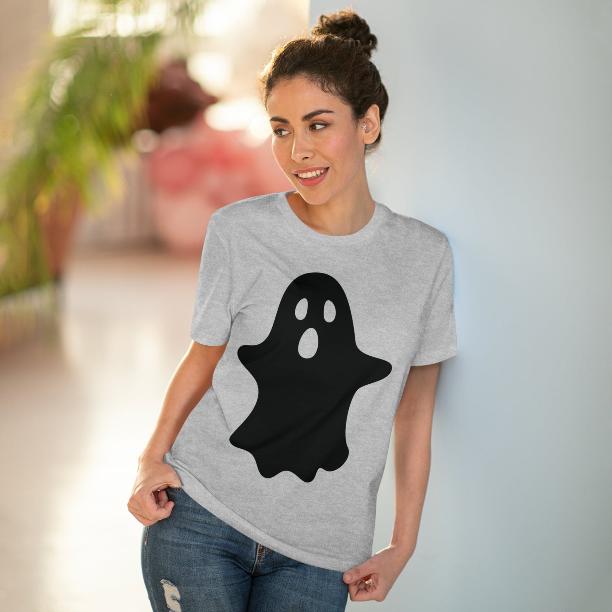 Ghost Halloween Organic T-shirt - Unisex-68