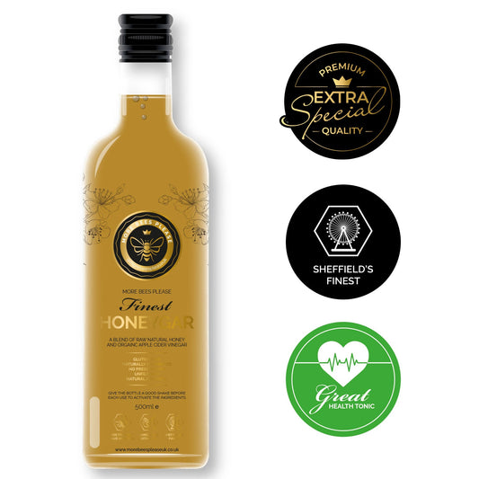 Honeygar: Nature's Golden Elixir Infused with Live Organic Vinegar-0