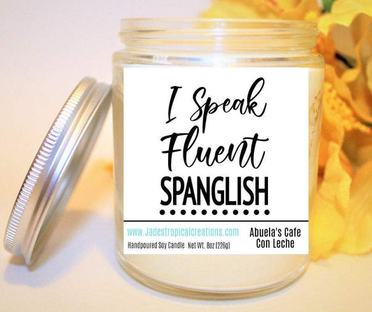 I Speak Spanglish Candles-0