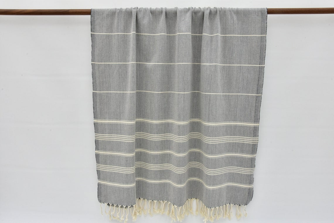Hammam Towel | Beach Towel | Yoga Towel | 100x80cm made from 100% Turkish Cotton-7