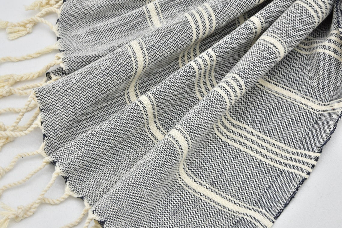 Hammam Towel | Beach Towel | Yoga Towel | 100x80cm made from 100% Turkish Cotton-8