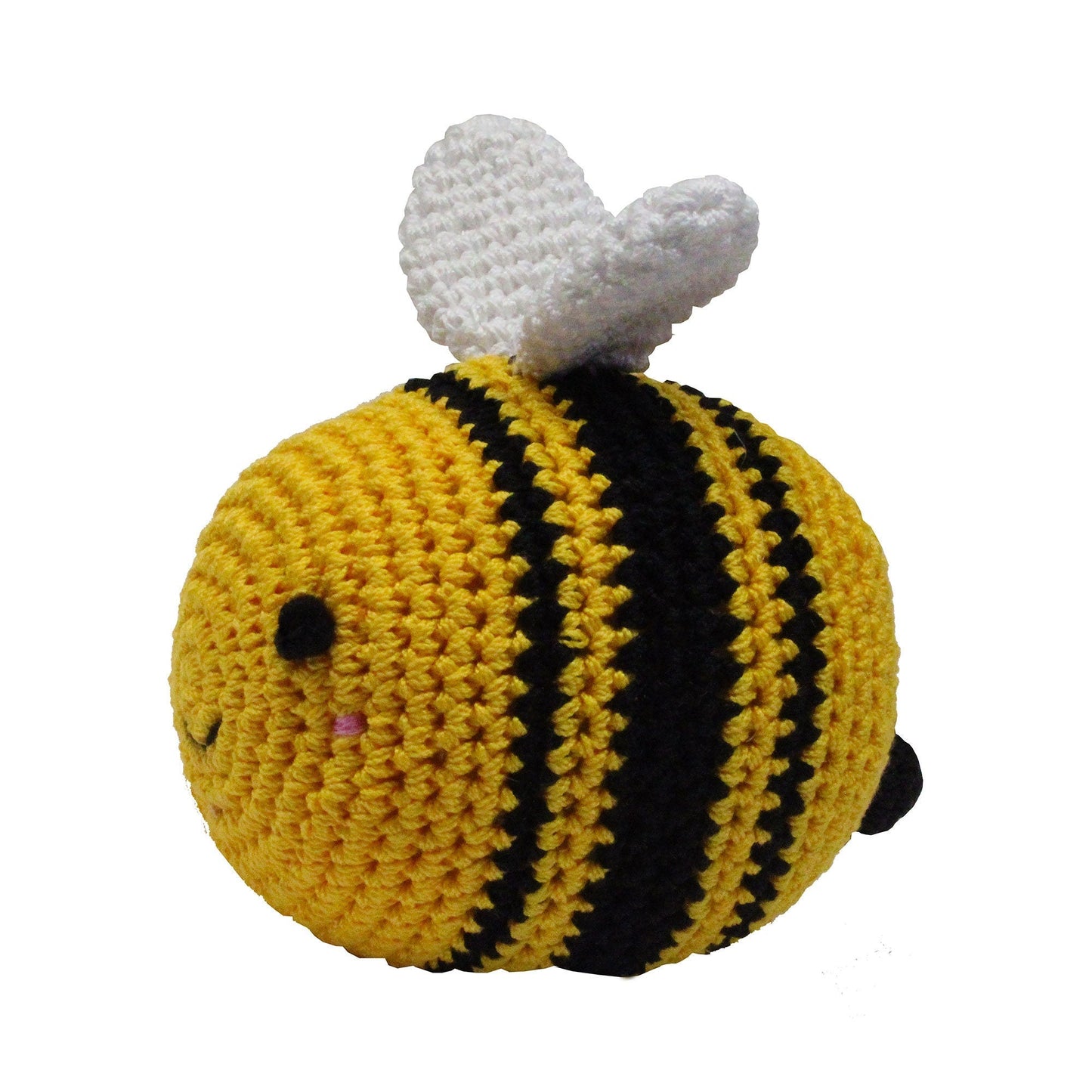 Knit Knacks Organic Cotton Pet, Dog & Cat Toy, "Bizzy The Bee"-0