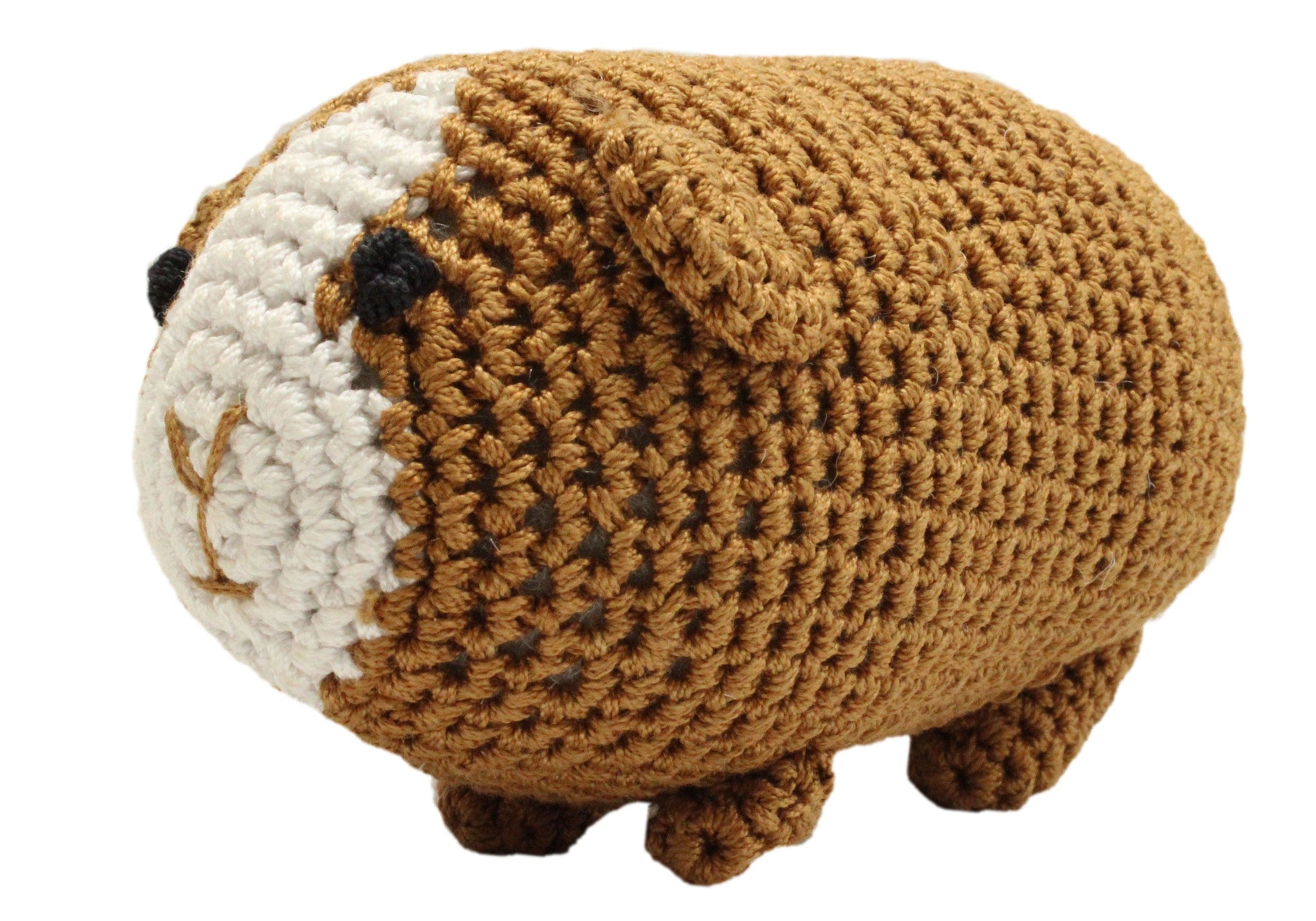 Knit Knacks Organic Cotton Pet, Dog Toys (Choose from: Pig, Fox, Owl, Guinea Pig or Triceratops)-3