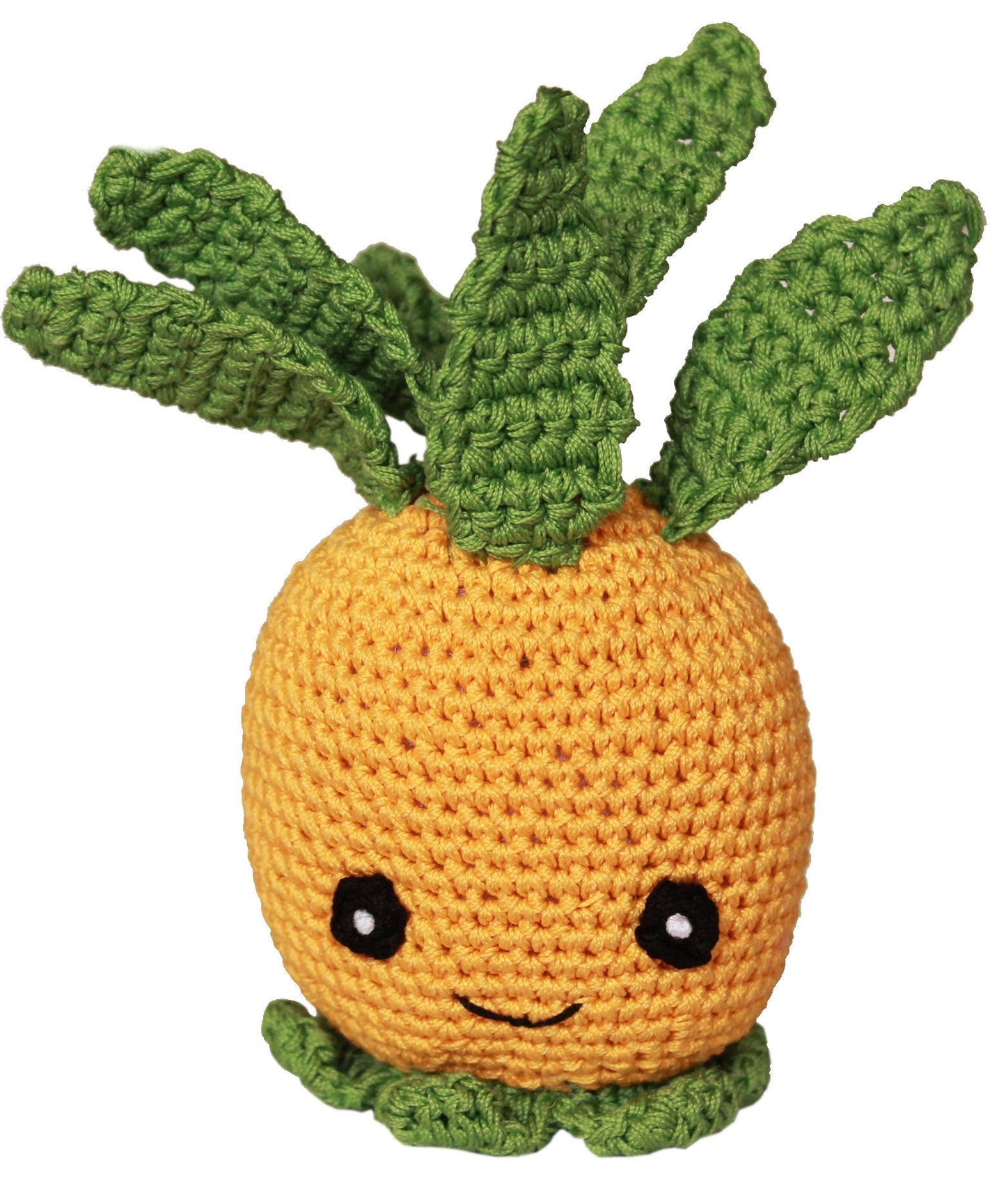 Knit Knacks Organic Cotton Pet & Dog Toys, "Fruits" (Choose from: Strawberries, Pear, Pineapple, Lemon, Chili Pepper, Avocado or Banana)-3