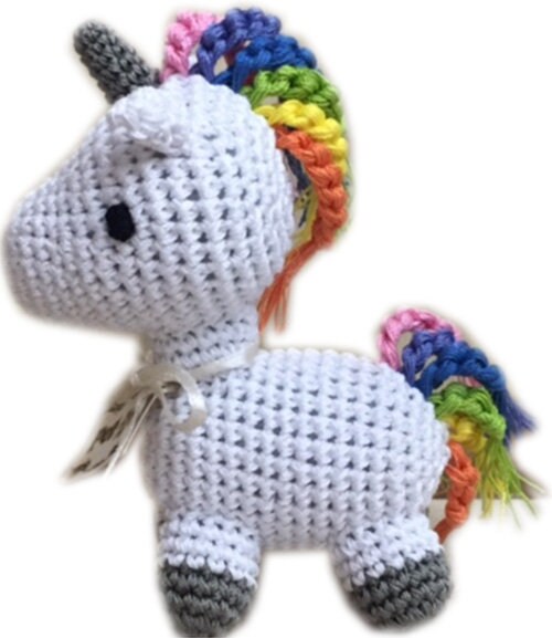 Knit Knacks Organic Cotton Pet & Dog Toys, "Magical Group" (Choose from: Unicorn, Poo, Donut, Rainbow or Dragon!)-6