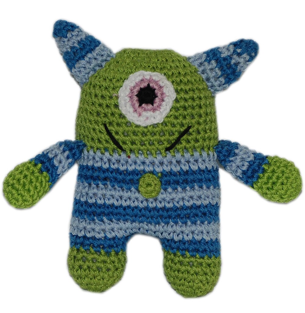 Knit Knacks Organic Cotton Pet & Dog Toys, (Choose from: Pizza, Avocado, Monster, Shark, Whale or Cactus)-4