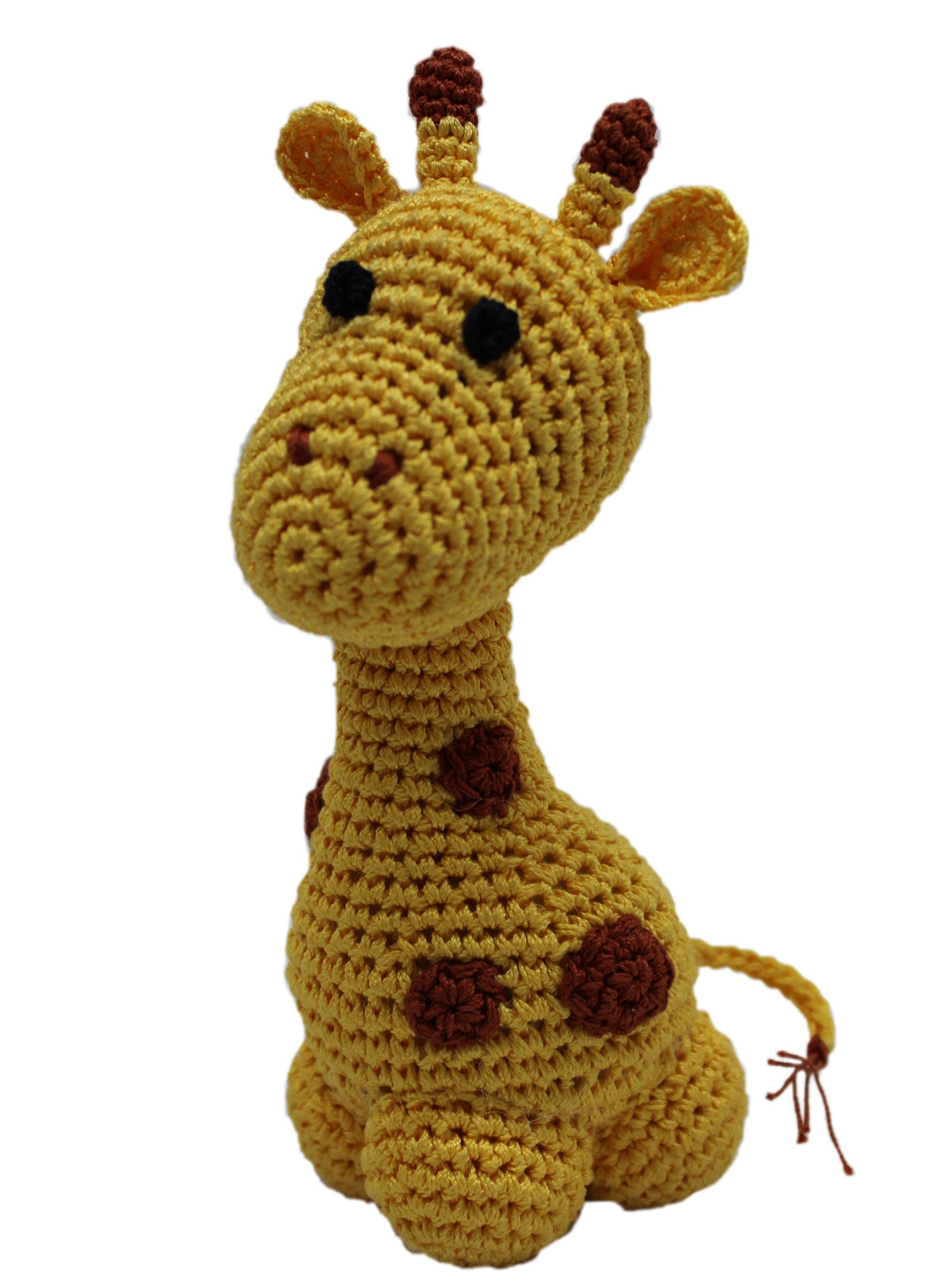 Knit Knacks Organic Cotton Pet, Dog Toys, "Animals" (Choose from: Sloth, Zebra, Giraffe, Hyena, Elephant, Lion, or Sea Turtle)-3
