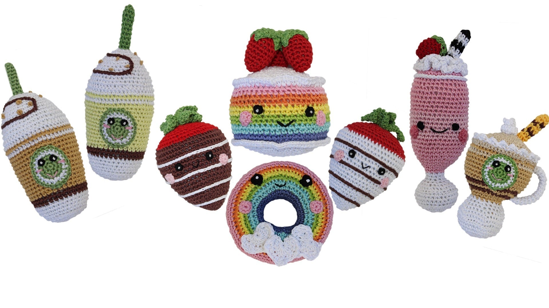 Knit Knacks Organic Cotton Pet & Dog Toys, "Sweet Tooth Group" (Choose from 10 different options!)-9