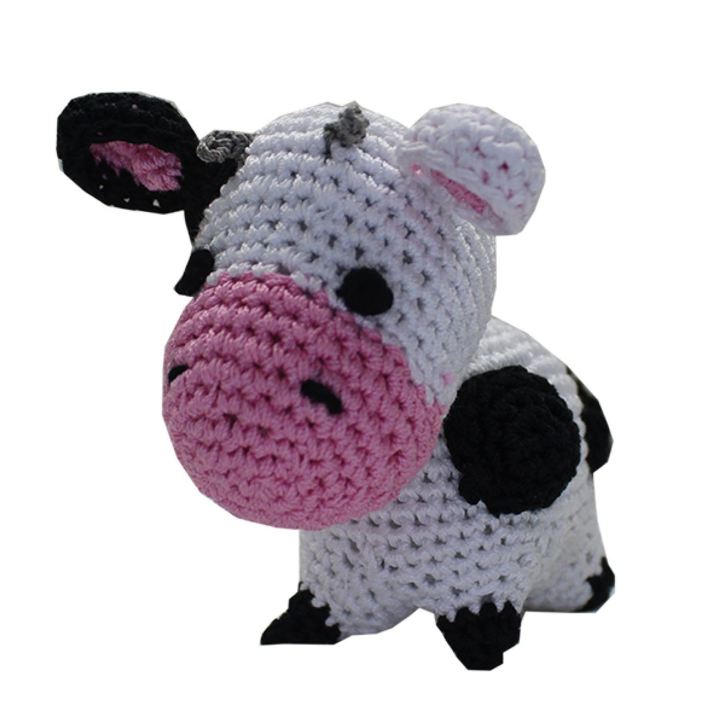 Knit Knacks Organic Cotton Pet, Dog & Cat Toy, "Molly Moo The Cow"-0
