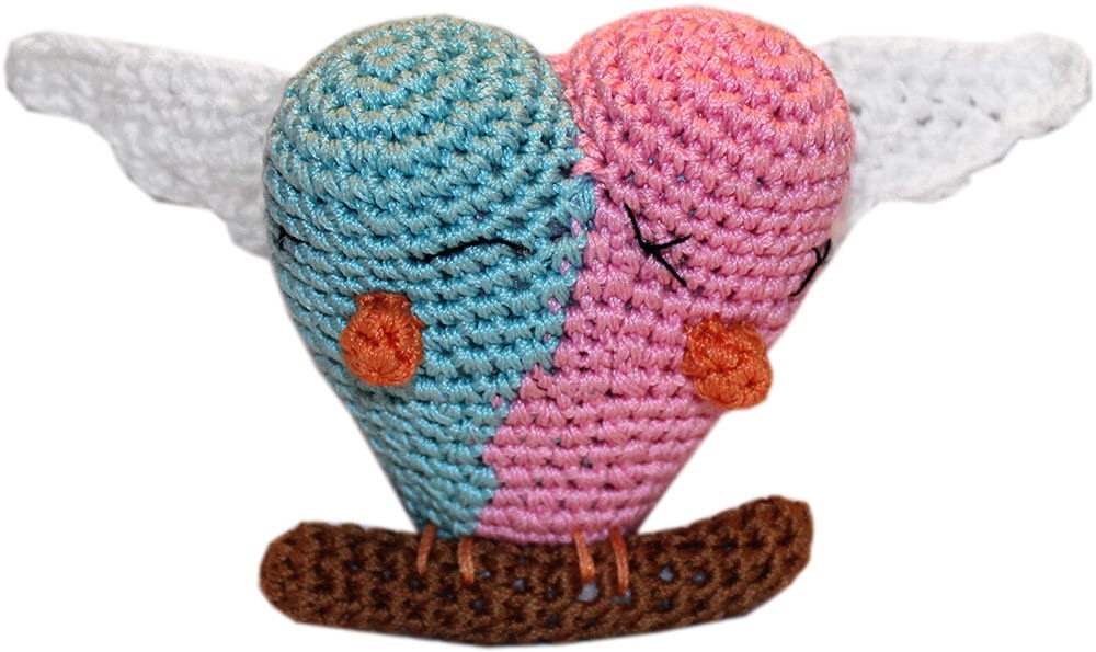 Knit Knacks Organic Cotton Pet & Dog Toys, "Valentine's Friends Group" (Choose from 4 different options!)-5