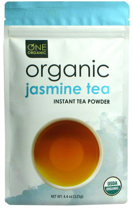 Instant Jasmine Green Tea Premium Organic - 125 grams (4.4 oz) Pouch-0