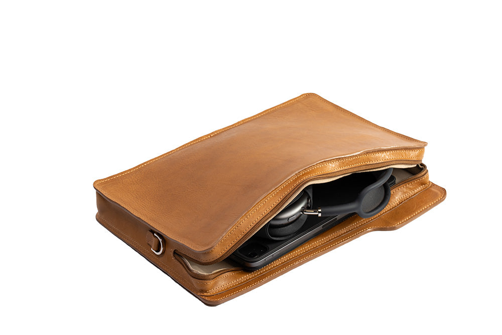 Leather bag for laptop - The File-6