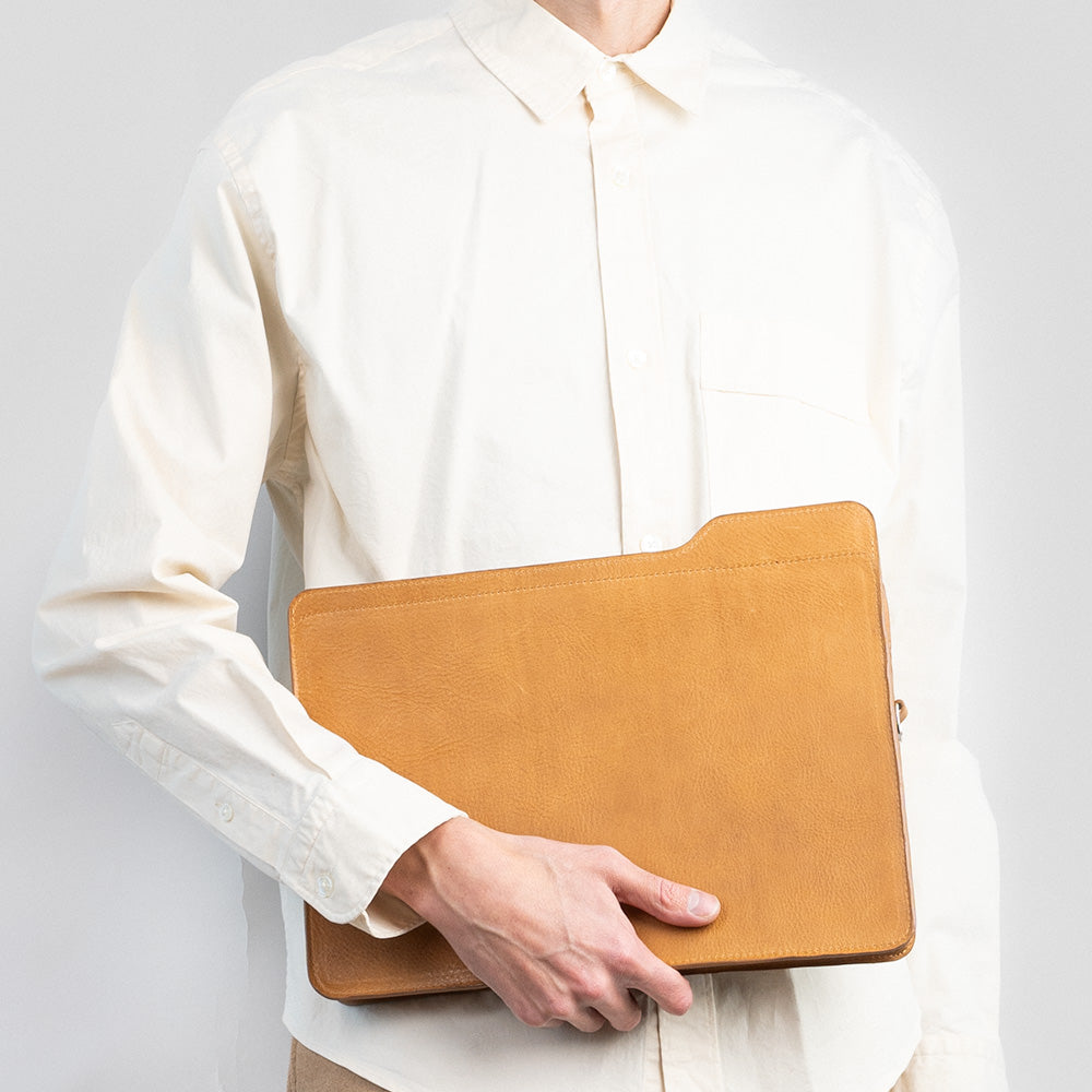 Leather bag for laptop - The File-2