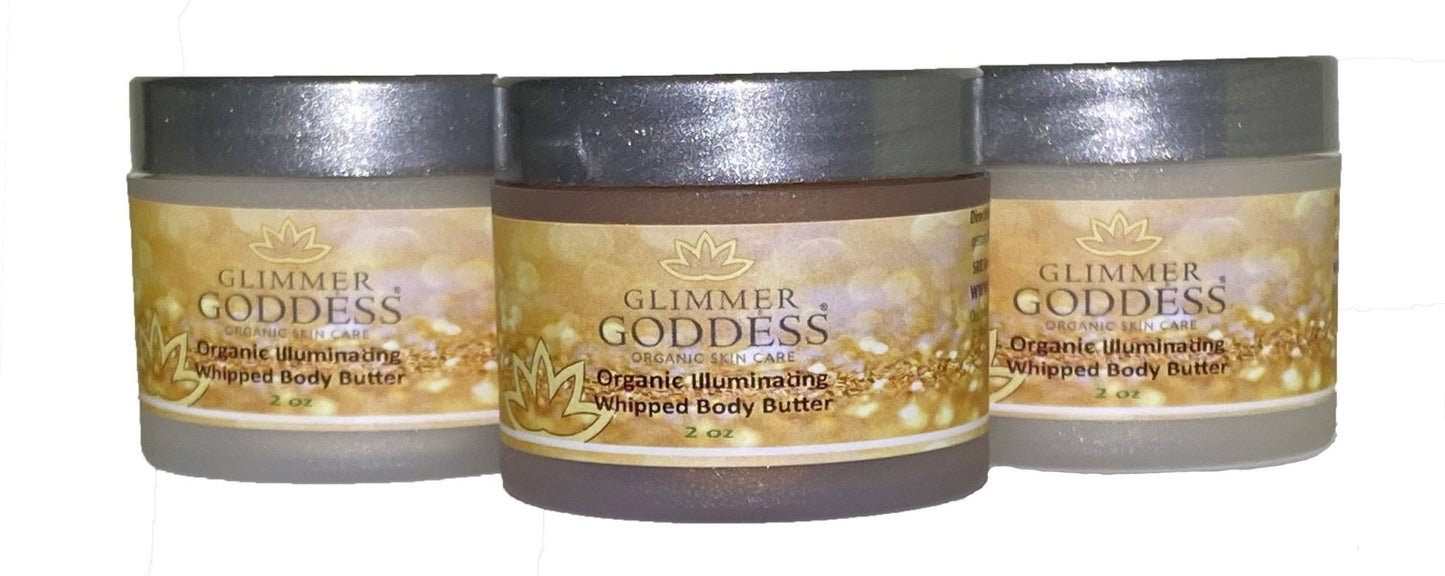 Organic Shimmering Whipped Body Butter 2 oz. Travel Size-1