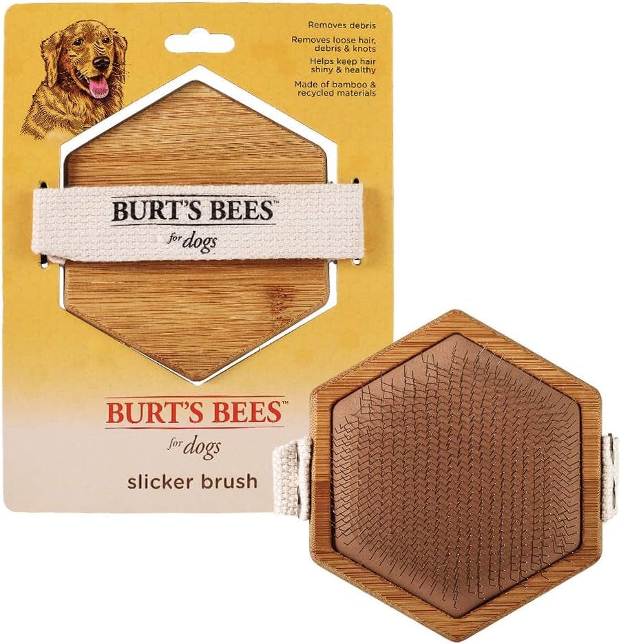 🐕 Burt's Bees Palm Slicker Brush: Eco-Friendly Grooming for Dogs 🌿-0