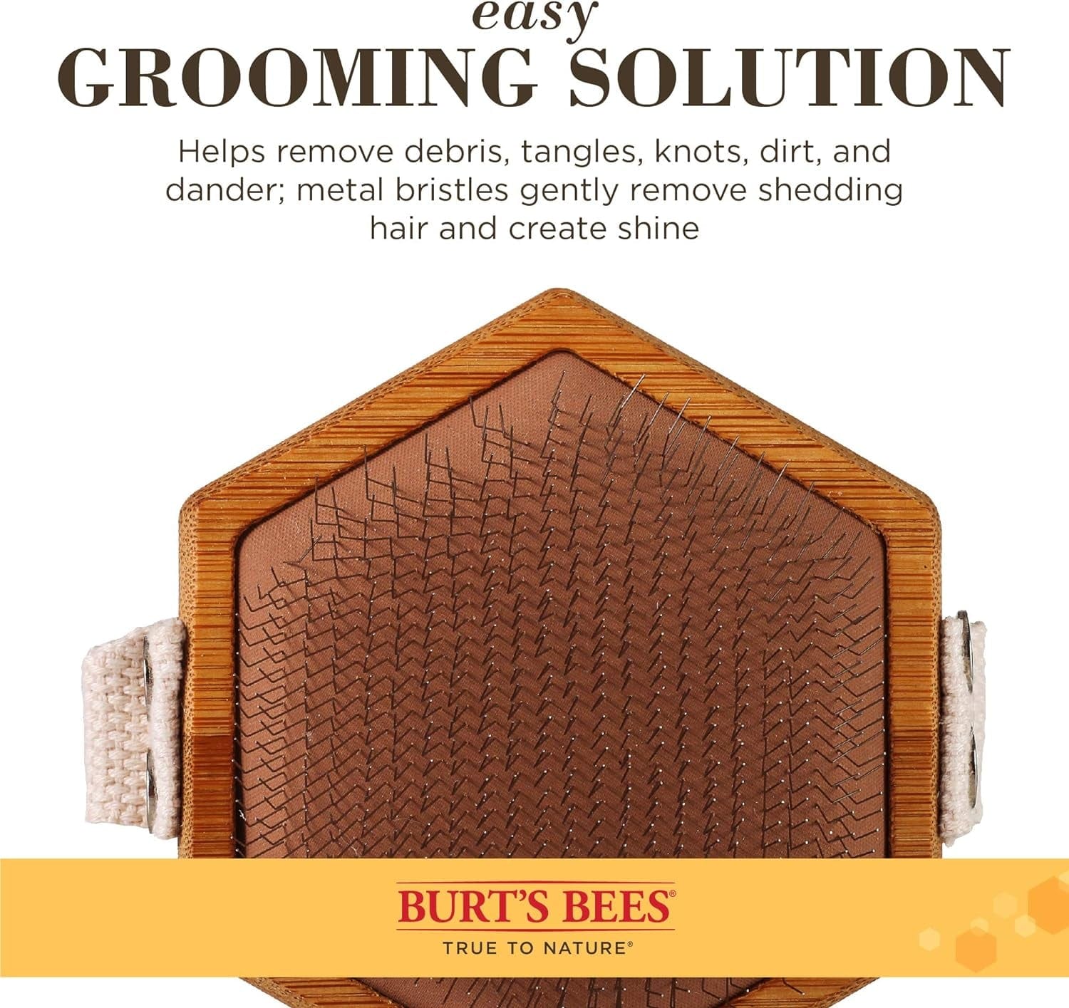 🐕 Burt's Bees Palm Slicker Brush: Eco-Friendly Grooming for Dogs 🌿-6