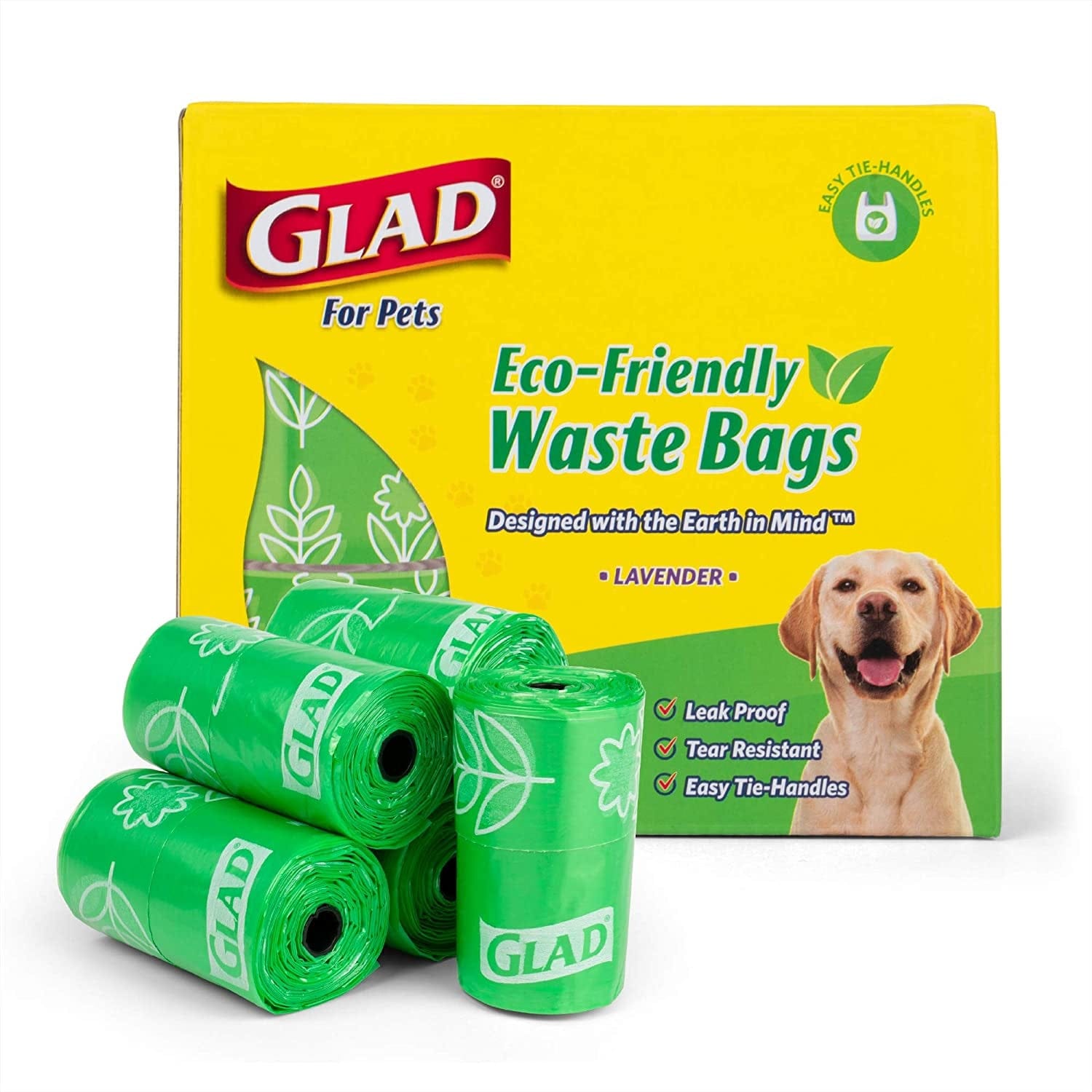 🐶 Glad Eco-Friendly Lavender Scented Dog Waste Bags 🌿-2