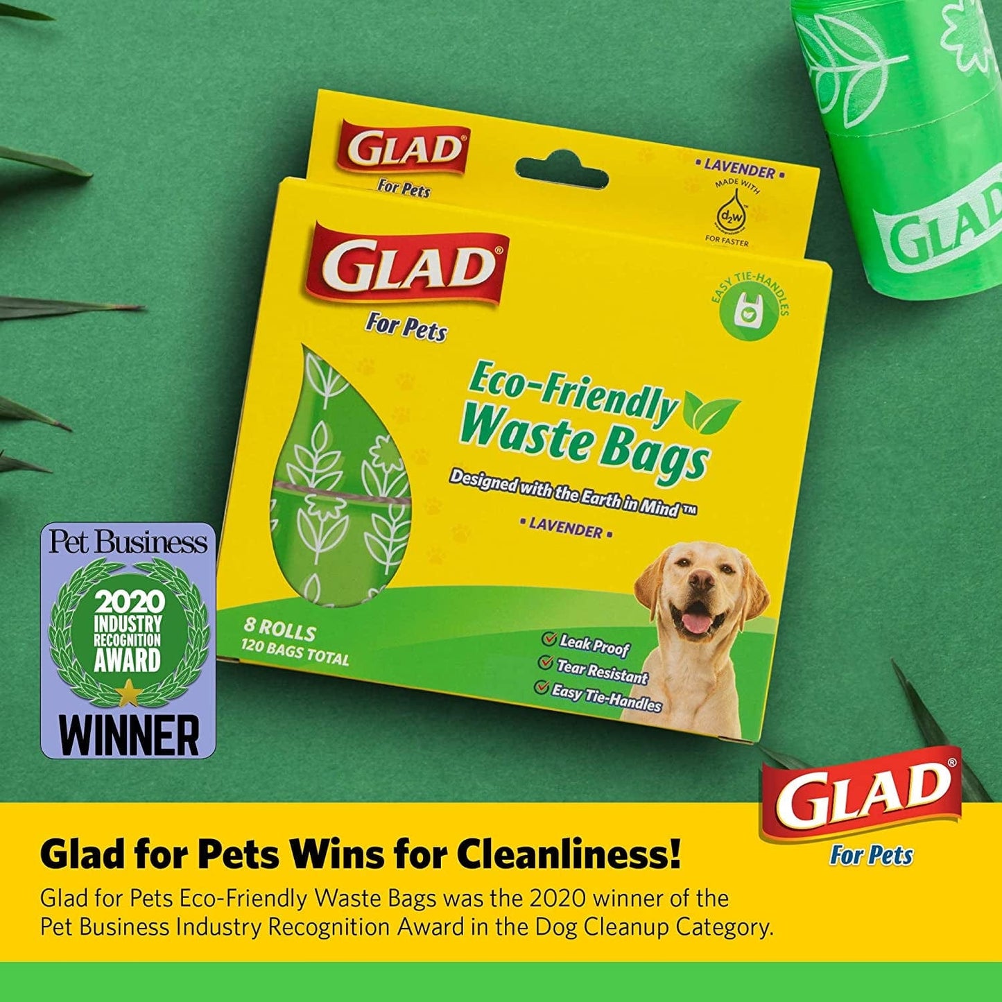 🐶 Glad Eco-Friendly Lavender Scented Dog Waste Bags 🌿-3