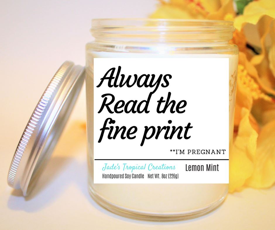 Pregnancy Announcement Scented Candles-1