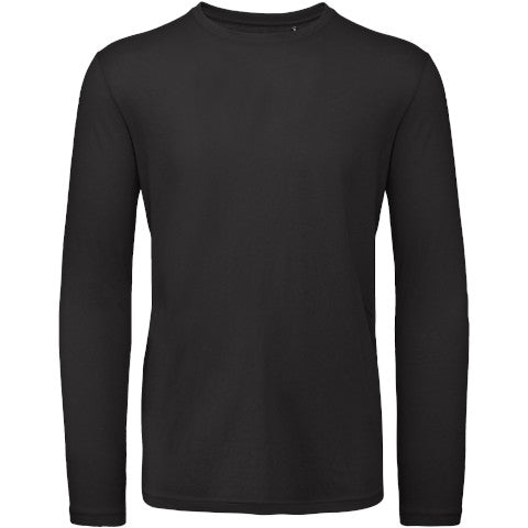 B&C Men's Organic Inspire Long Sleeve T-Shirt - Black-0