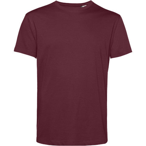 B&C Men's #Organic E150 T-Shirt - Burgundy-0