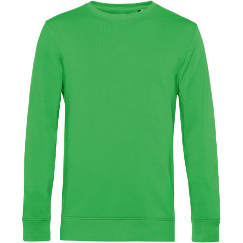 B&C Men's Organic Crew Neck Sweatshirt - Apple Green-0
