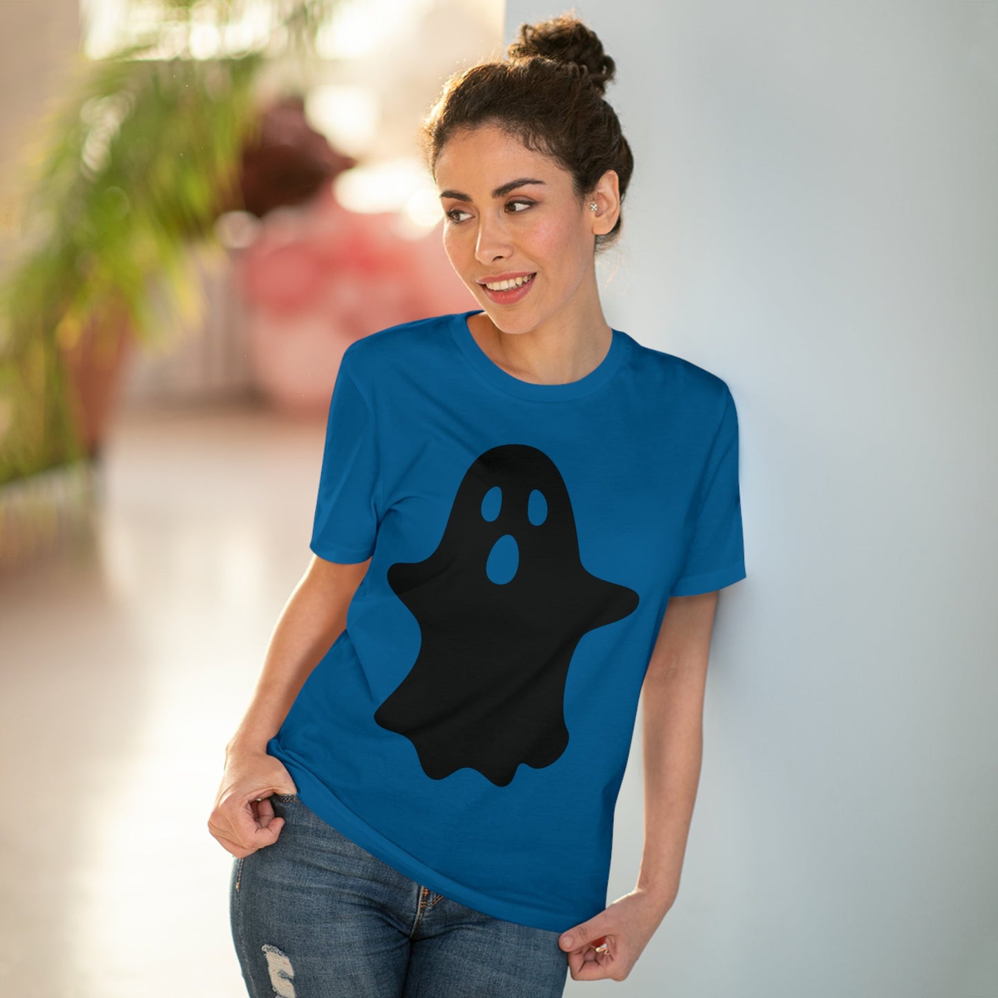 Ghost Halloween Organic T-shirt - Unisex-90