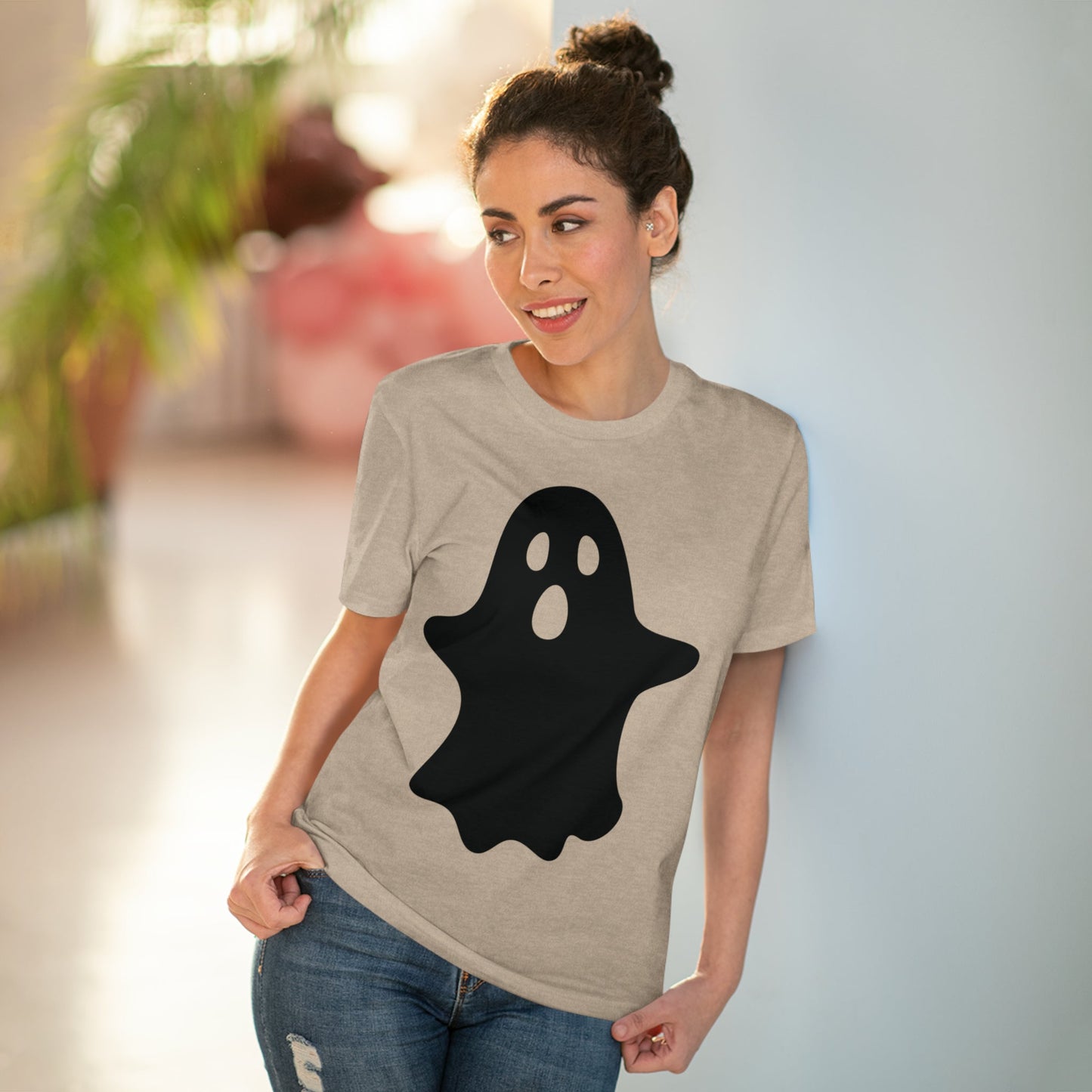 Ghost Halloween Organic T-shirt - Unisex-93