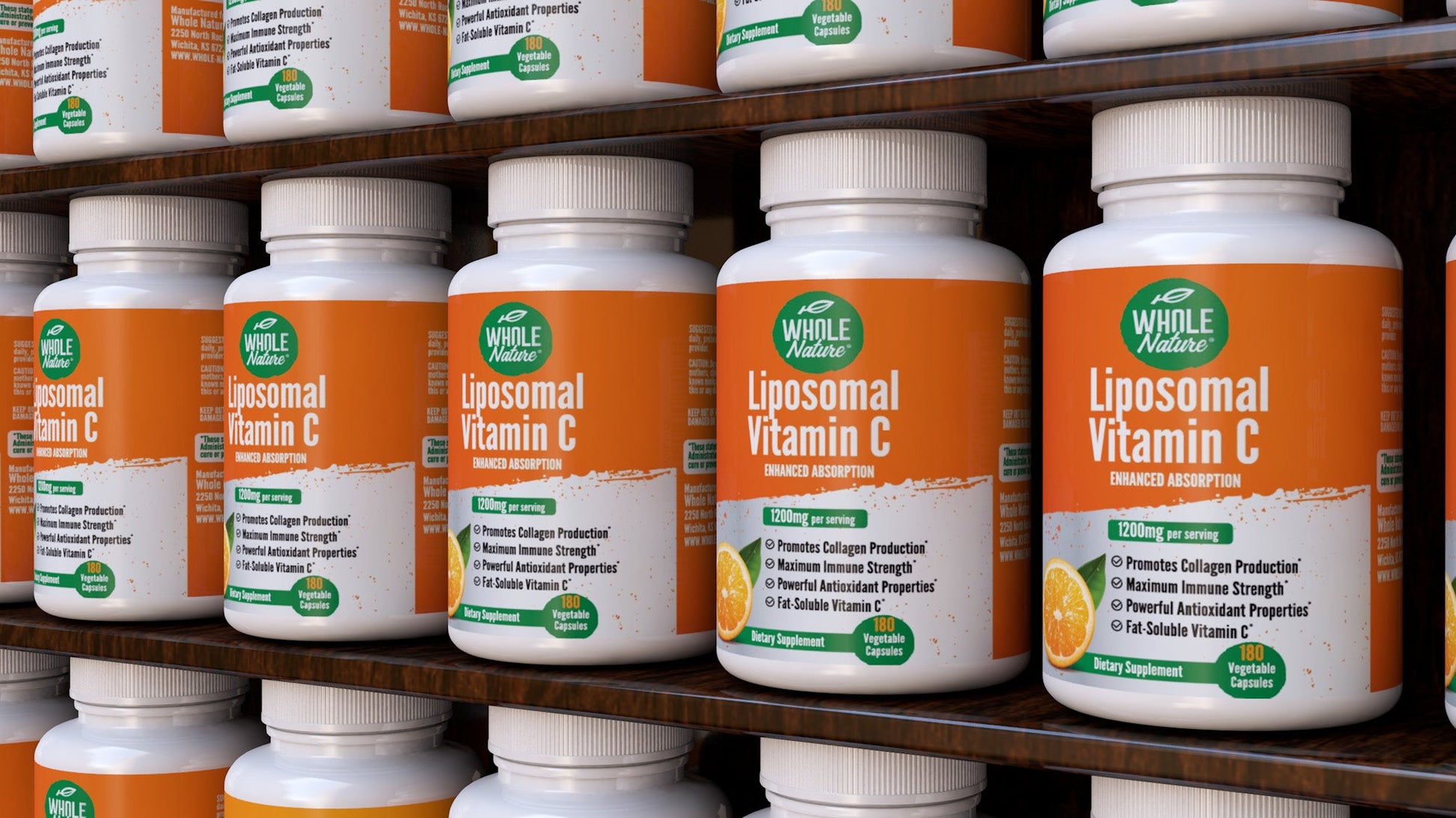 Whole Nature Liposomal Vitamin C  1200 mg-3