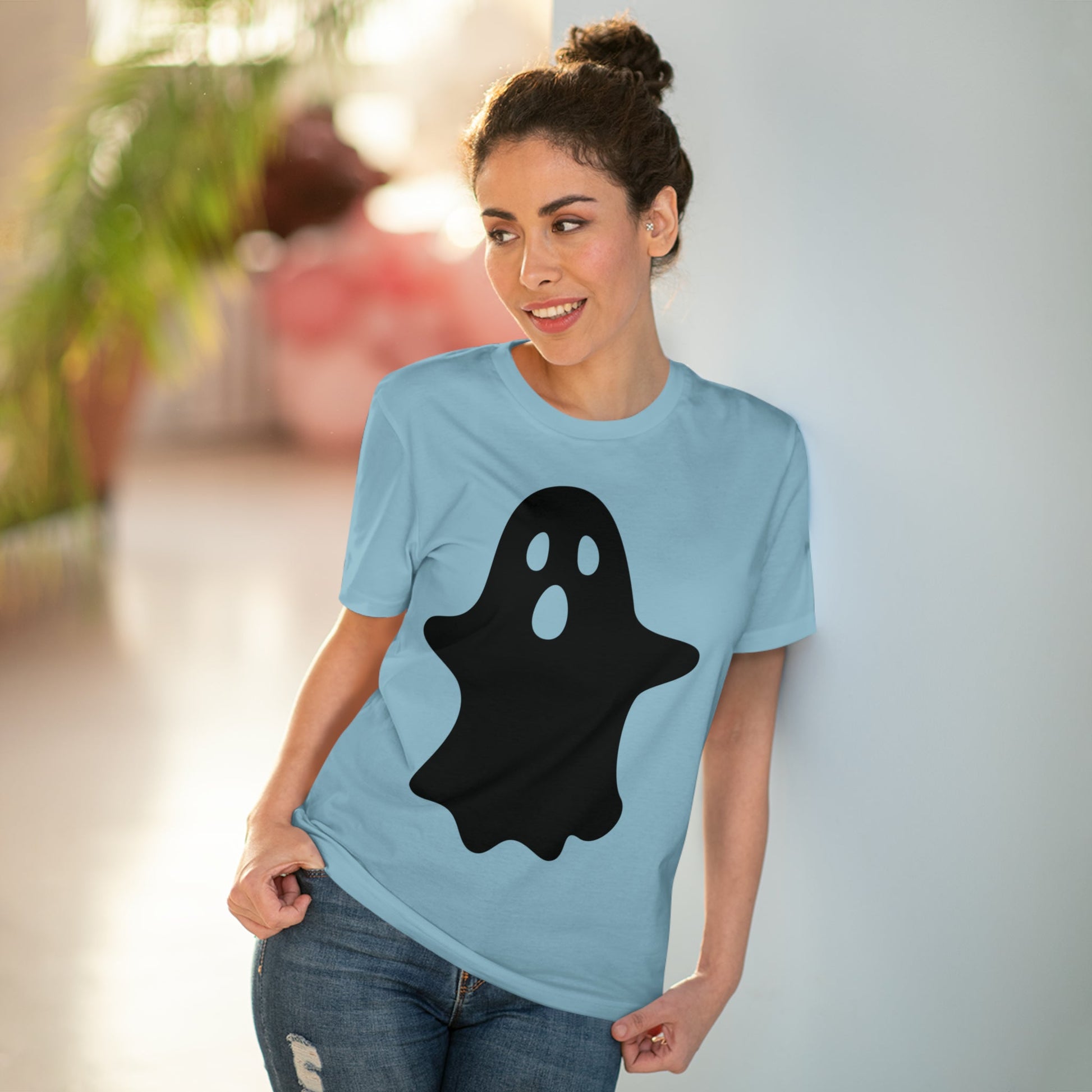 Ghost Halloween Organic T-shirt - Unisex-96