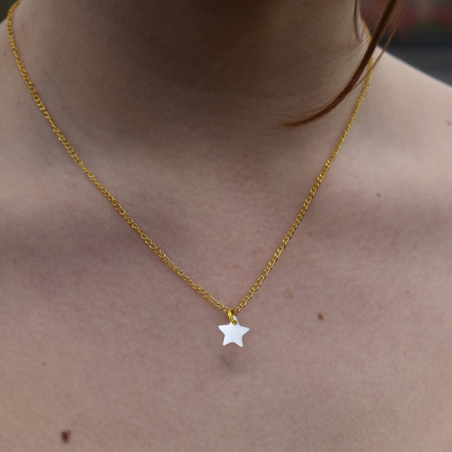 Mother of star pearl pendant necklace | by Ifemi Jewels-0