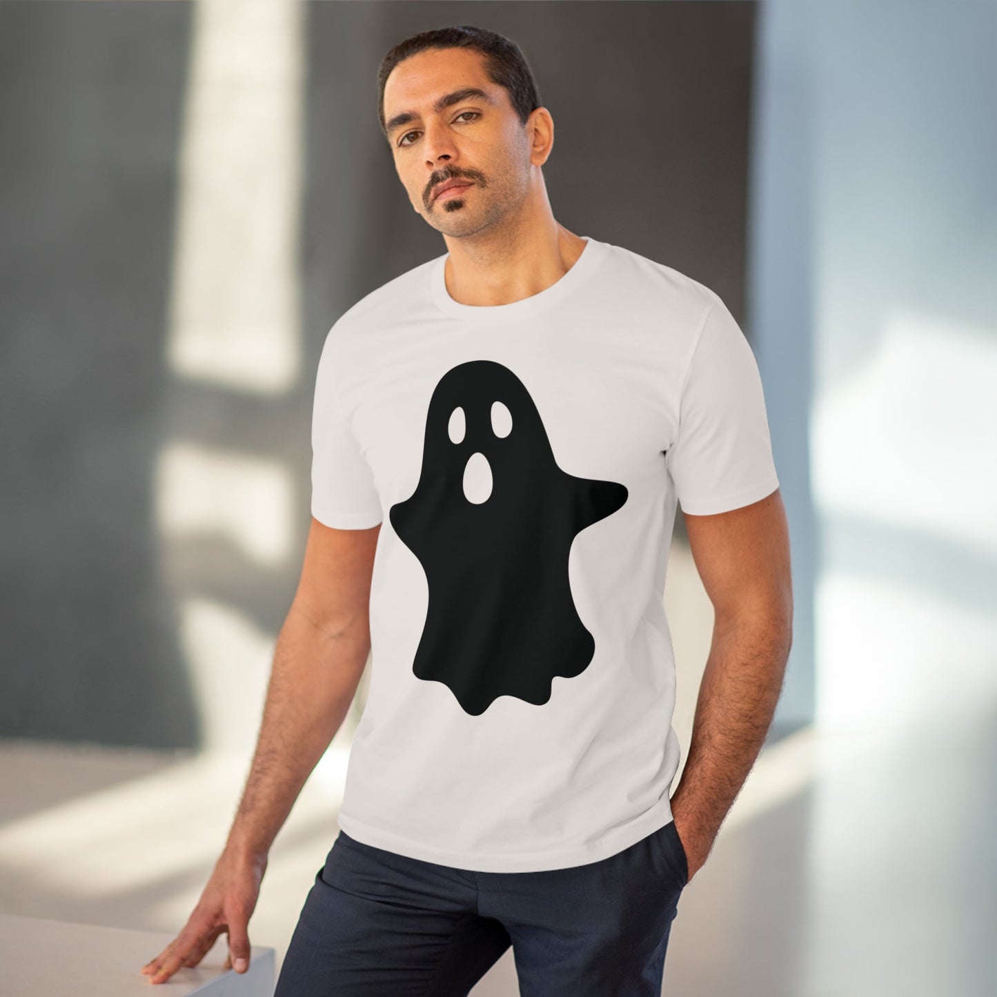 Ghost Halloween Organic T-shirt - Unisex-100