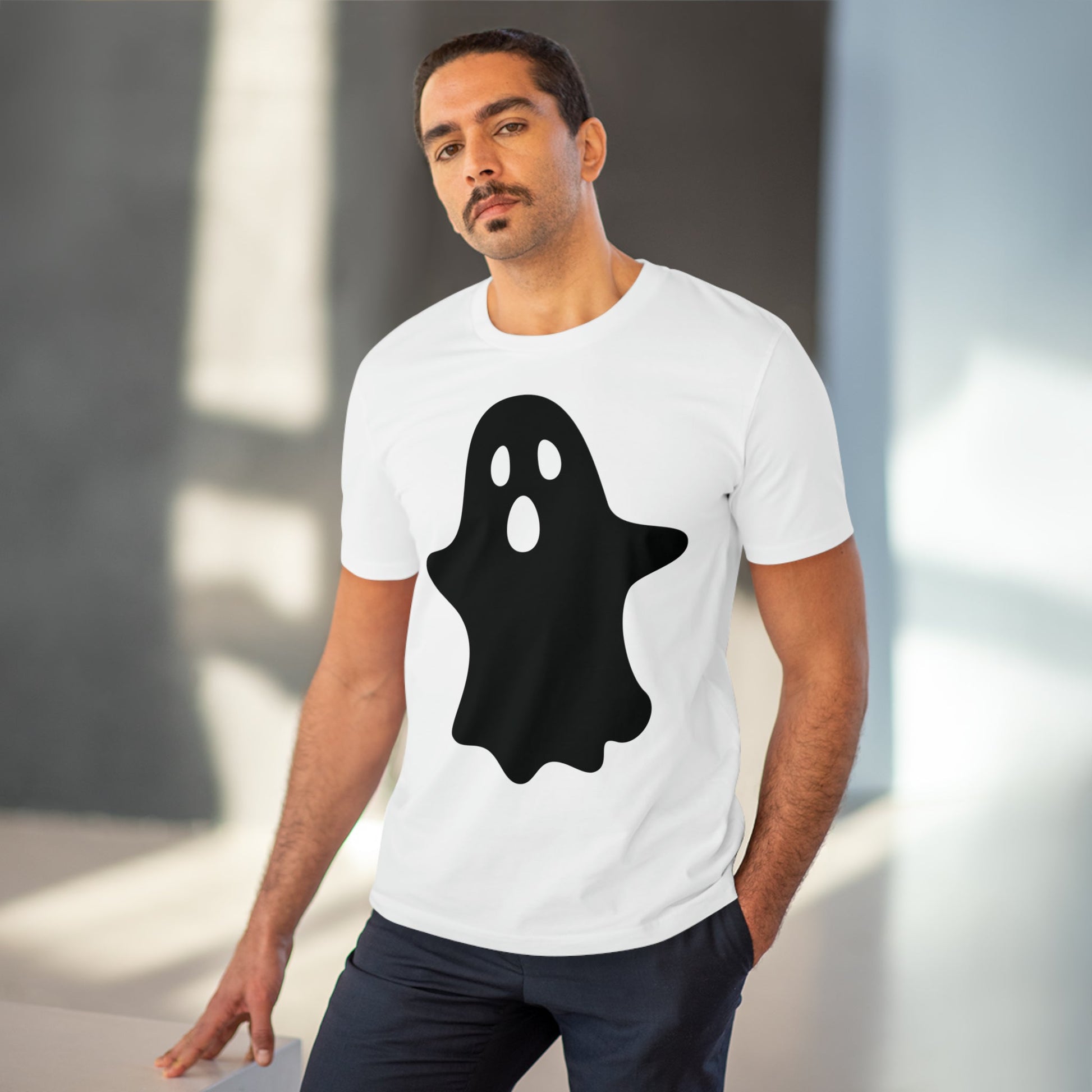 Ghost Halloween Organic T-shirt - Unisex-103