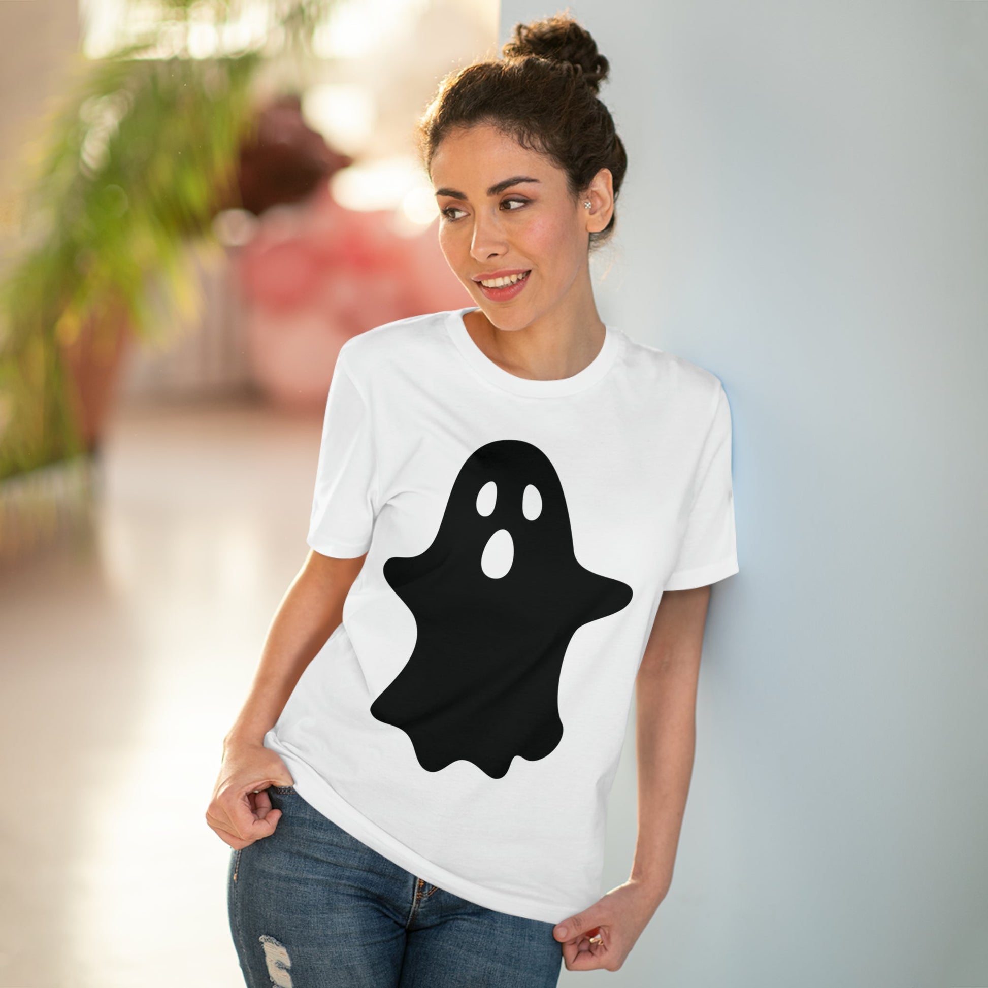 Ghost Halloween Organic T-shirt - Unisex-104