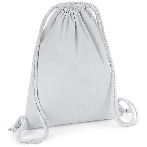 Westford Mill Organic Premium Cotton Gymsac - Light Grey-0