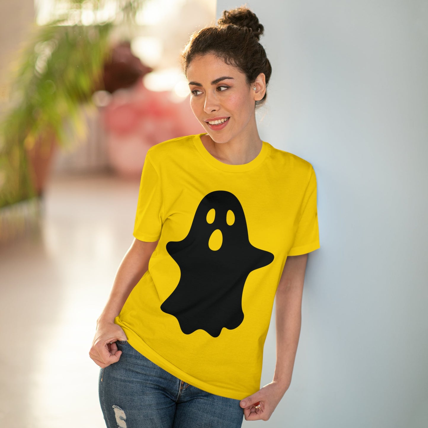 Ghost Halloween Organic T-shirt - Unisex-105